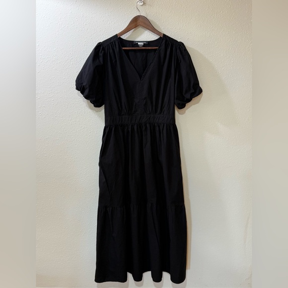French Connection Black Midi Dress - Picture 2 of 6